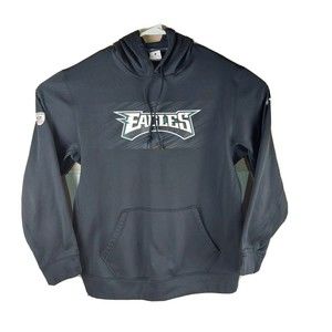 Nike Philadelphia Eagles Therma Fit Hoodie Sweatshirt Men’s Size Large Black